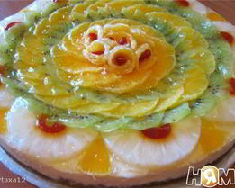 Чизкейк с фруктами