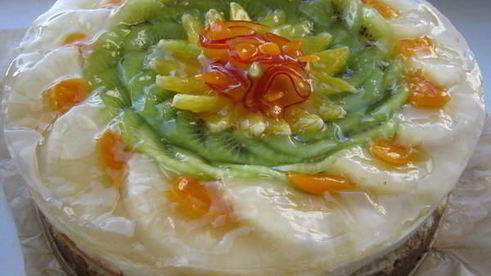 чизкейк с фруктами