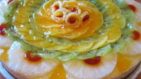 чизкейк с фруктами