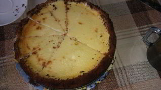 Чизкейк с грушами