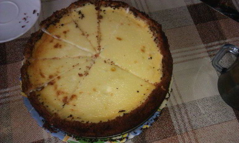 Рецепт чизкейка с грушами