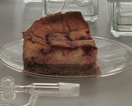 Чизкейк с малиной