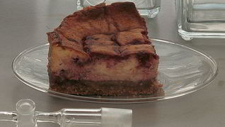 Чизкейк с малиной