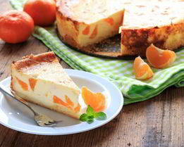 Чизкейк с мандаринами