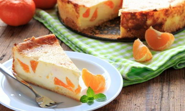 Рецепт чизкейка с мандаринами