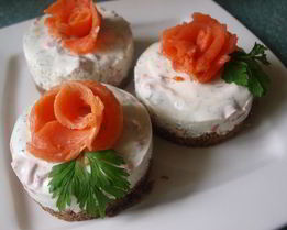 Чизкейк с семгой