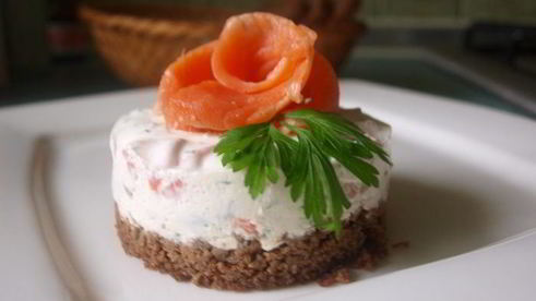 чизкейк с семгой