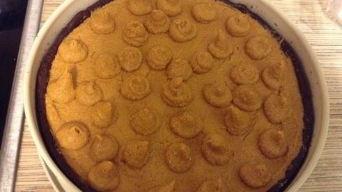 чизкейк шоколад-тыква-карамель