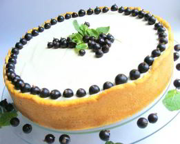 Чизкейк со смородиной, маскарпоне и апельсиновым тестом