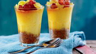 Чизкейк со свежим виноградом