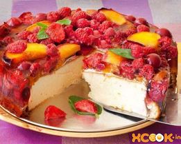 Домашний чизкейк с творогом и желе