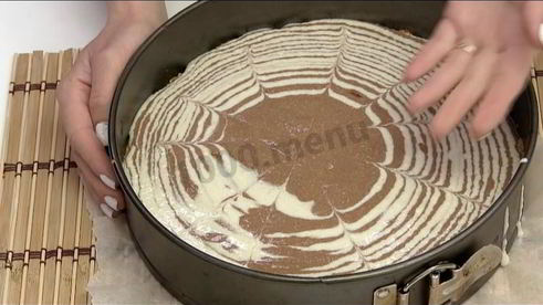 фитнес чизкейк с творогом, какао, бананами и овсянкой