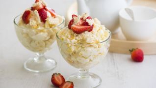 Фруктовый салат-чизкейк