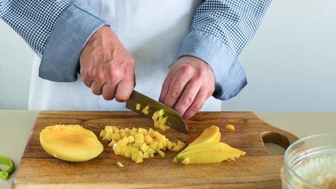 фруктовый салат-чизкейк