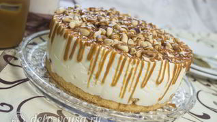 Карамельный чизкейк без выпечки