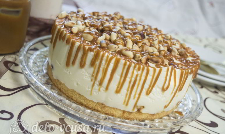 Рецепт карамельного чизкейка без выпечки