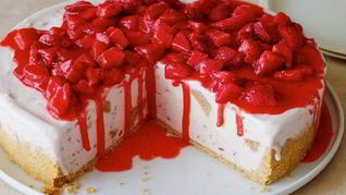 Клубничный чизкейк