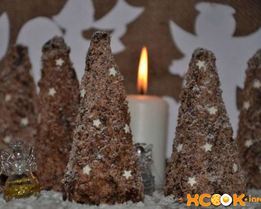 Мини-чизкейк Елки без выпечки