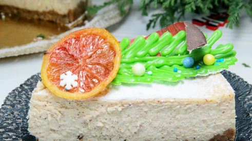 пряный рождественский чизкейк