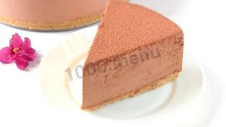 Шоколадный чизкейк без выпечки с творогом