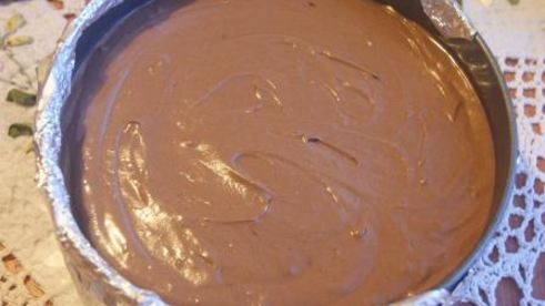 шоколадный чизкейк с малиной