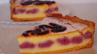 Воздушный чизкейк с лесными ягодами