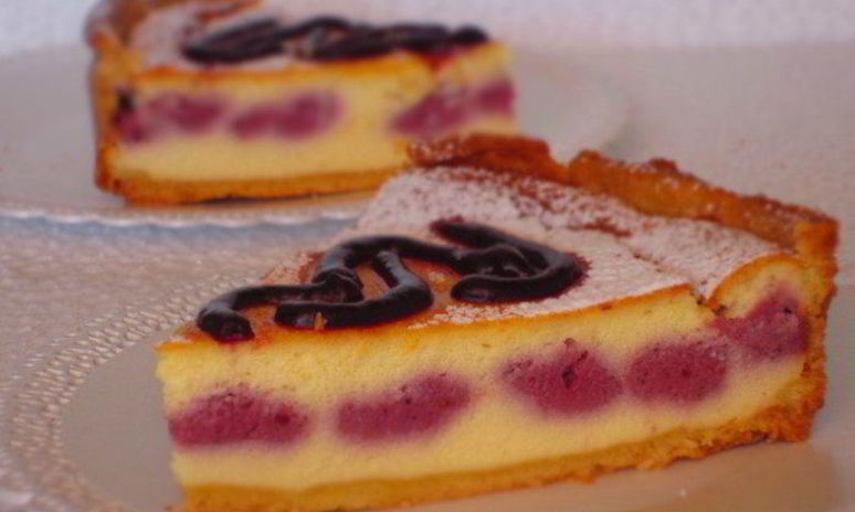 Рецепт воздушного чизкейка с лесными ягодами