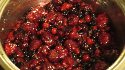 воздушный чизкейк с лесными ягодами