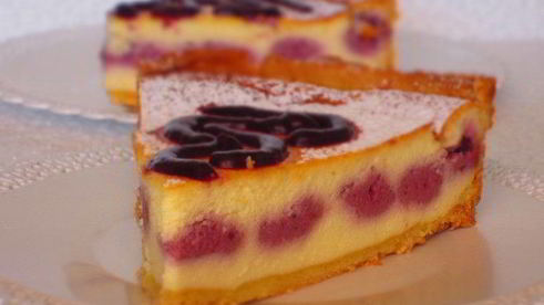 воздушный чизкейк с лесными ягодами