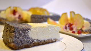 Яблочно-маковый чизкейк