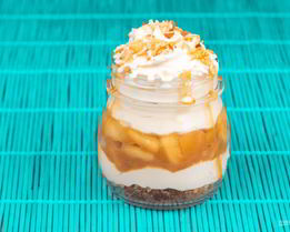 Яблочный чизкейк в баночках