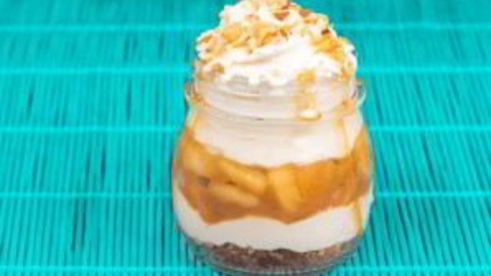 яблочный чизкейк в баночках