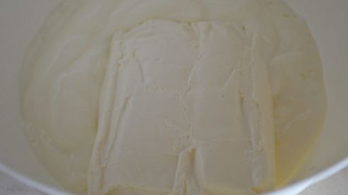 закусочный чизкейк из брынзы и огурца