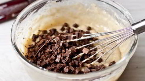 банановые кексики с шоколадом