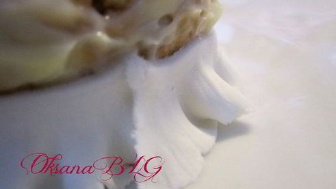 капкейки кофейно-ореховые цветочки