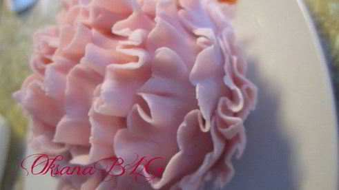 капкейки кофейно-ореховые цветочки