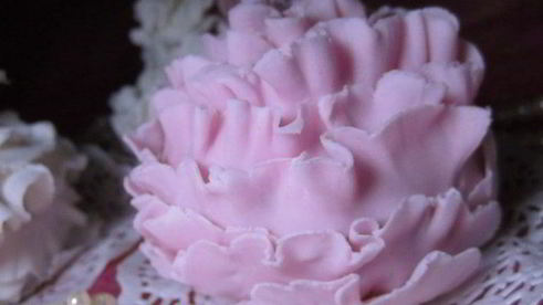 капкейки кофейно-ореховые цветочки