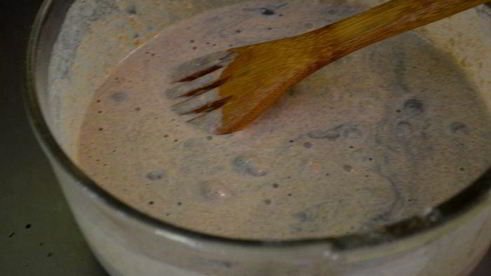 кекс кофейный с голубикой