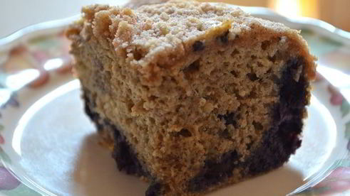 кекс кофейный с голубикой