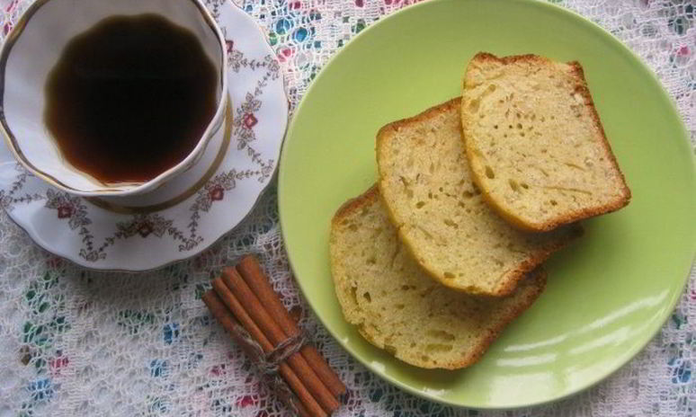 Рецепт кекса на молоке с овсяными хлопьями