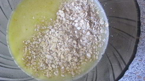 кекс на молоке с овсяными хлопьями