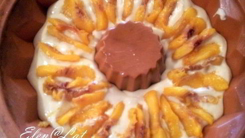 кекс персиковый нежный