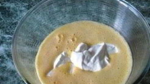 кекс с начинкой из творога и банана