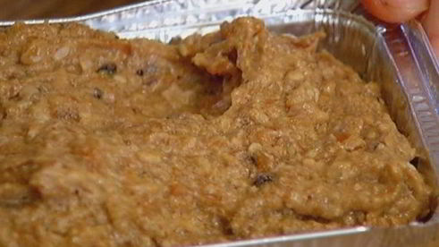 кекс с папайей и орехами