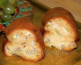 Кекс с виноградом