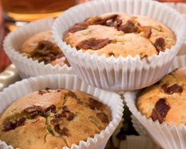 Кексы с беконом