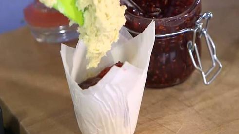 кексы с джемом