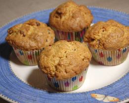 Кексы с вяленой клюквой