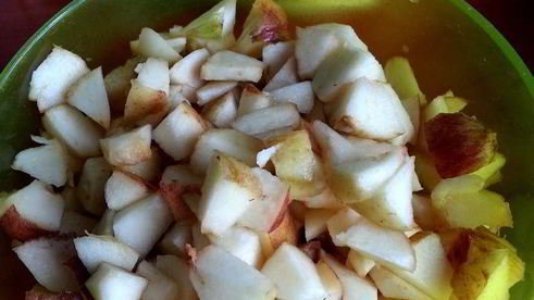 кексы яблочки в сгущенке