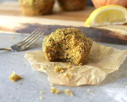 Лимонные кексы с цукини